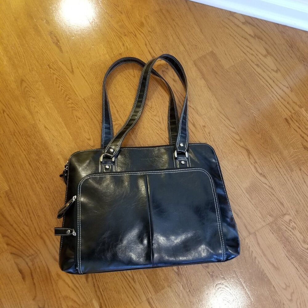 Samsonite by Heritage Travelware Ladies Zip-Around Tote Laptop Bag. Black. 17” - Picture 7 of 16
